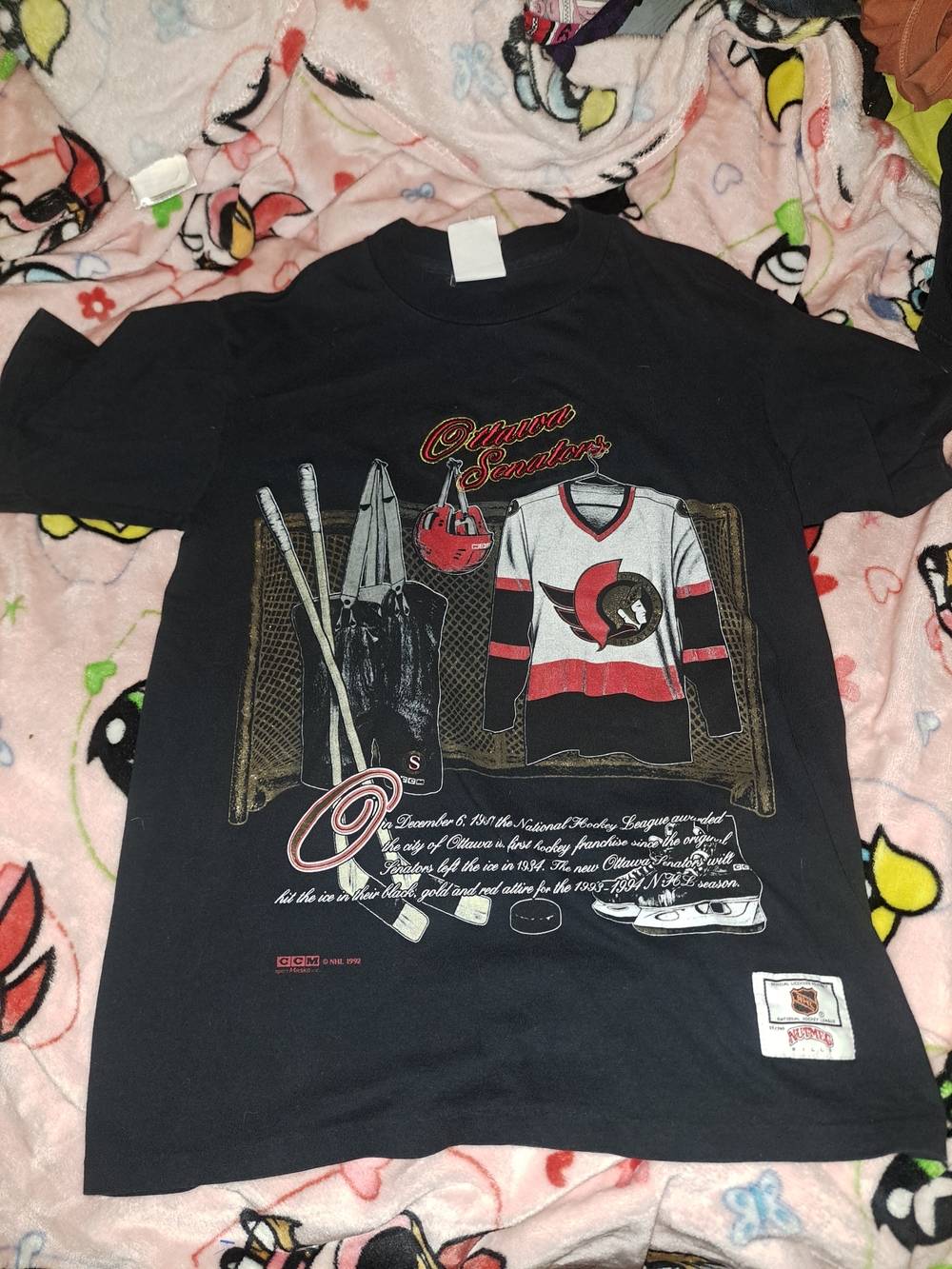Ottawa Senators Black Graphic Hockey T-Shirt